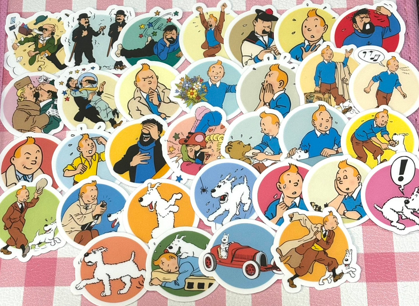 TINTIN 2,  32 pcs,  stickers