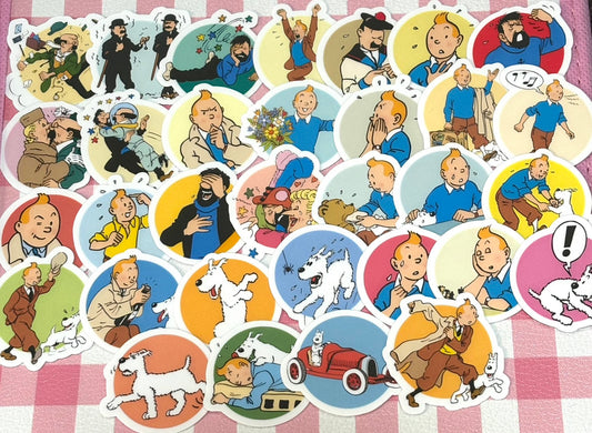 TINTIN 2,  32 pcs,  stickers