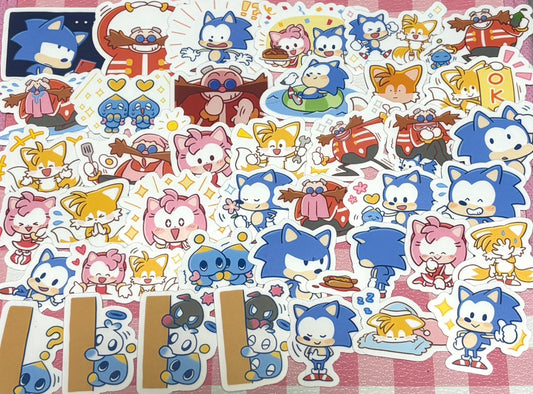 Sonic 2, 40 pcs, Stickers