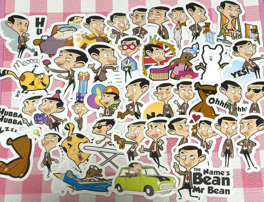Mr. Bean,  40 pcs,  Rowan Atkinson, stickers