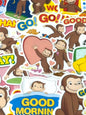 Curious George 2,  40 pcs,  stickers, Monkey