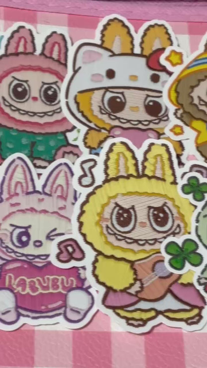LABUBU 3,  12 pcs, The Monsters, POPMART, stickers