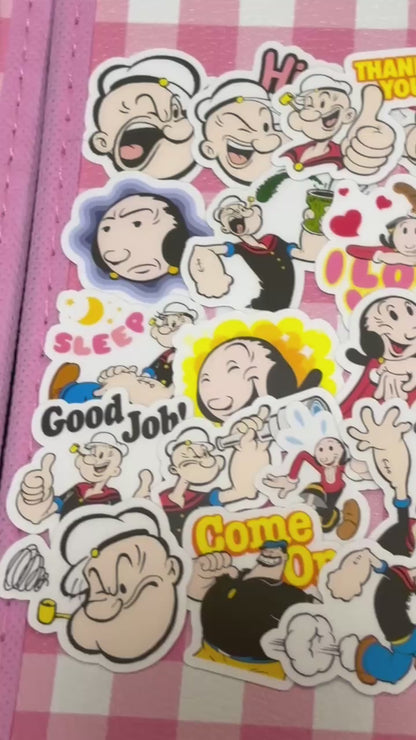Popeye 1,  40 pcs, stickers