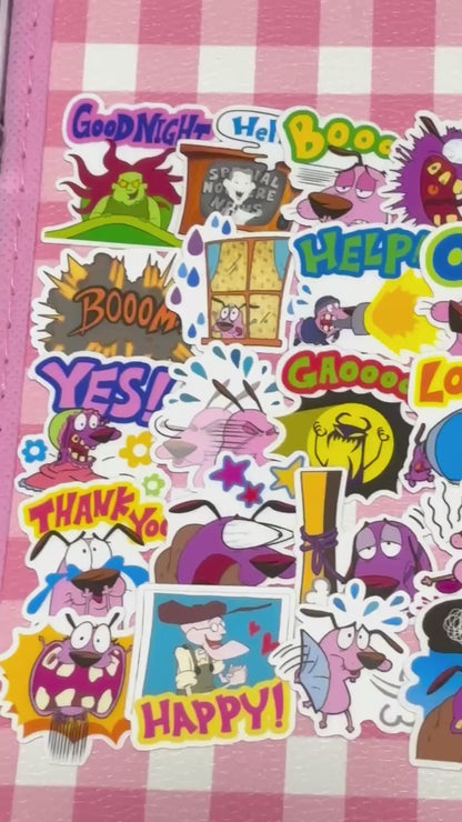 Courage the Cowardly Dog 2, 40 pcs, stickers