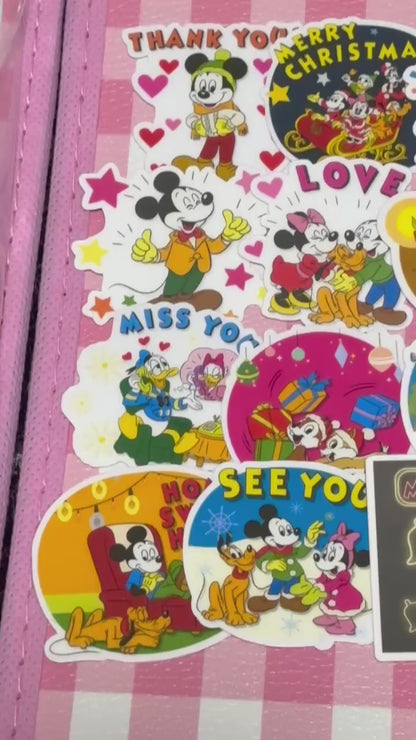 Mickey & Friends 1,  24 pcs, Disney, Christmas, stickers