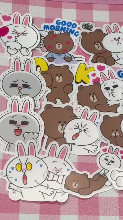 LINE FRIENDS 2,  24 pcs, stickers