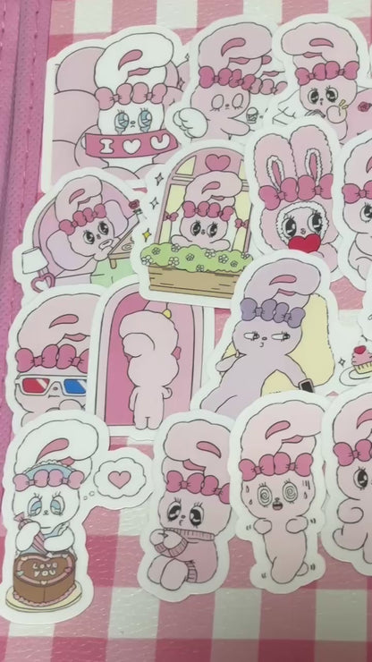 Esther Bunny 7, 24 pcs, stickers
