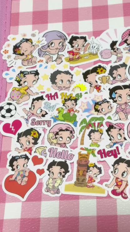 Betty Boop 3, 40 pcs, Baby Betty, stickers