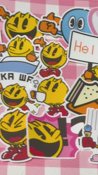 Pacman 2,  24 pcs, stickers