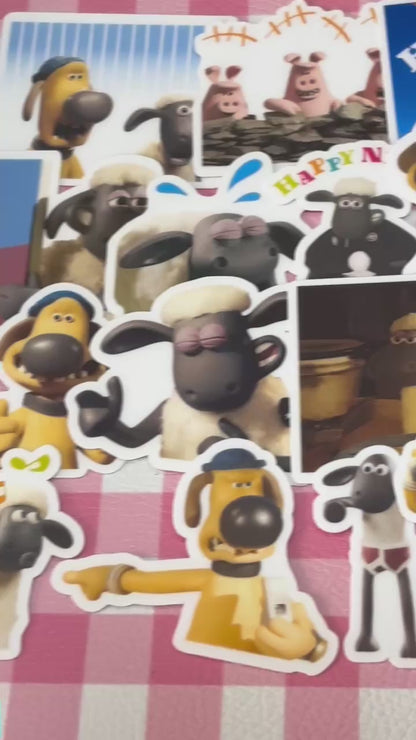 Shaun the Sheep 2,  24 pcs,  stickers, Aardman