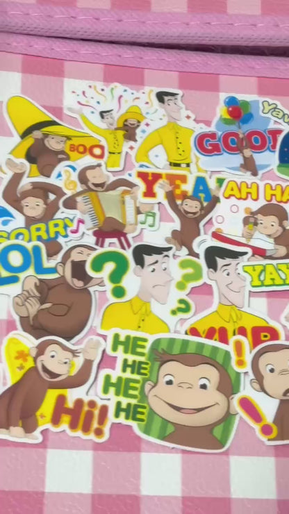 Curious George 2,  40 pcs,  stickers, Monkey