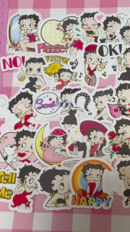 Betty Boop 1, 40 pcs, stickers