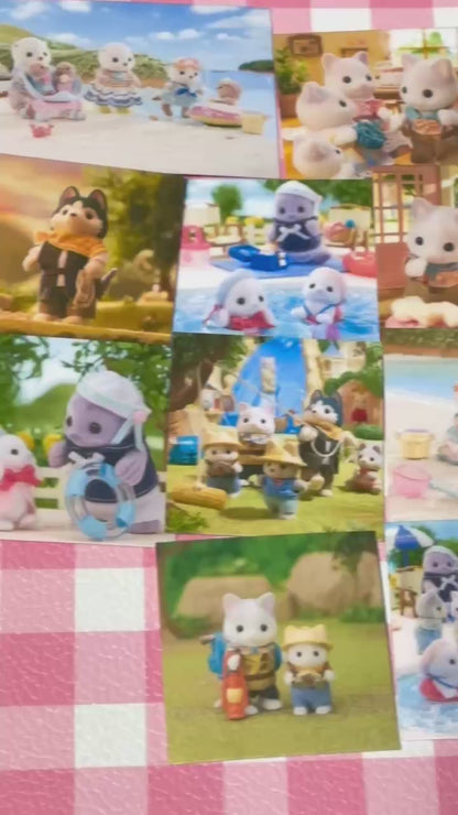 Calico Critters 10,  20 pcs, Sylvanian Families, Japanese Toys, stickers