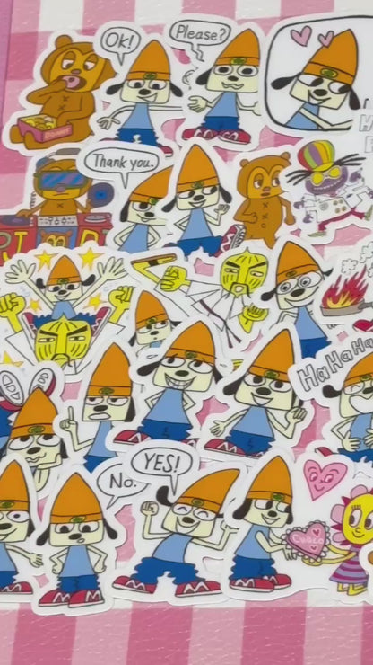 Parappa 1, 40 pcs, stickers