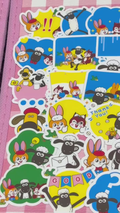 Shaun the Sheep 5,  40 pcs,  stickers, Aardman