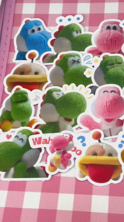 Mario 2,  24 pcs, Yoshi, stickers