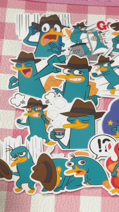 Phineas and Ferb 1, 40 pcs, Perry, Disney, stickers