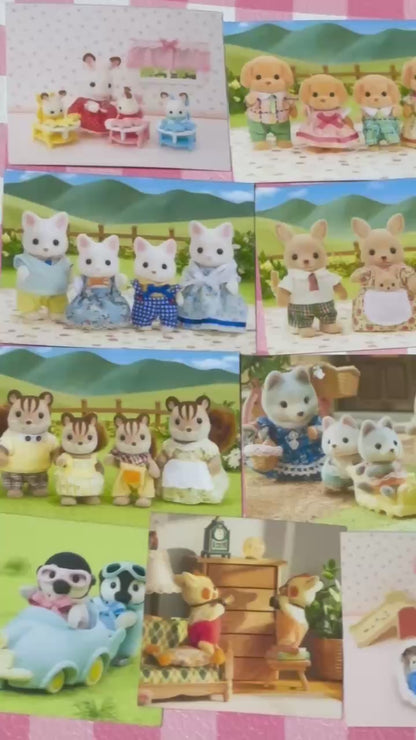 Calico Critters 11,  20 pcs, Sylvanian Families, Japanese Toys, stickers