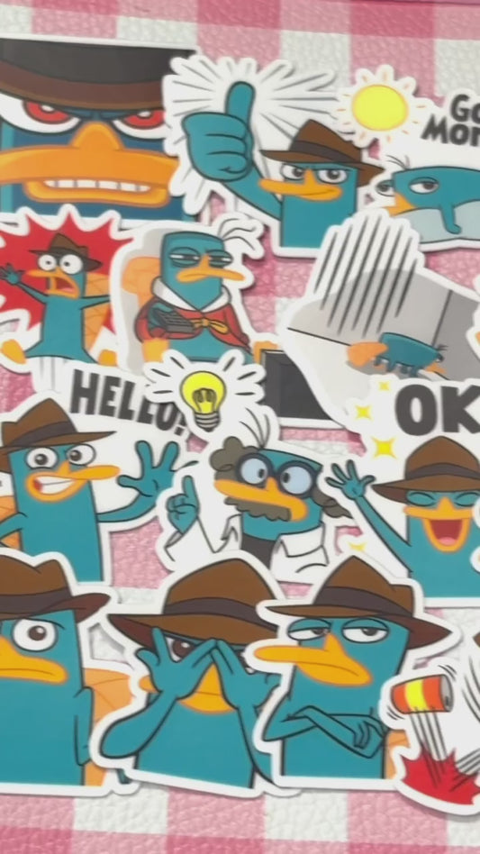 Phineas and Ferb 2, 40 pcs, Perry, Disney, stickers