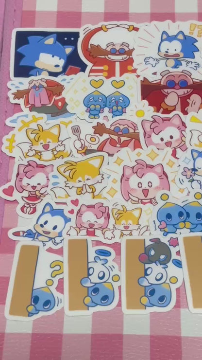 Sonic 2, 40 pcs, Stickers