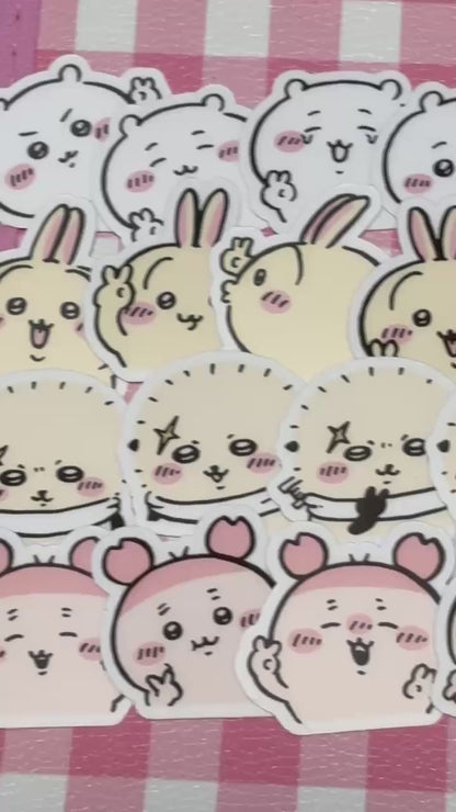 Chiikawa 2, 32 pcs, Hachiware, Usagi, Momonga, stickers