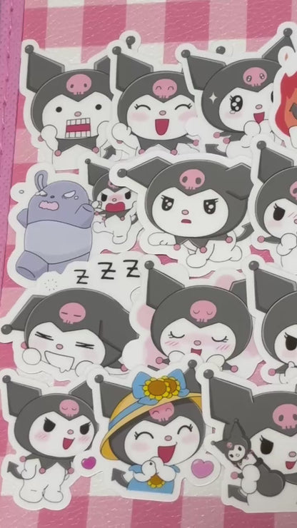 Kuromi 5, 24 pcs, SANRIO, stickers