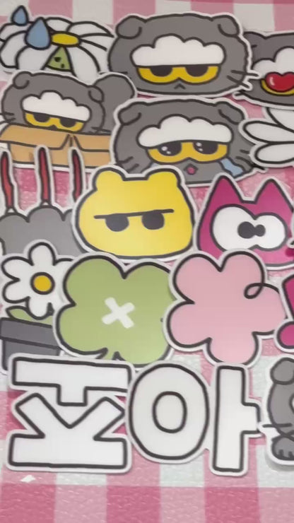 ZO＆FRIENDS 1,  35 pcs, ZOA, G-DRAGON, K-pop, stickers